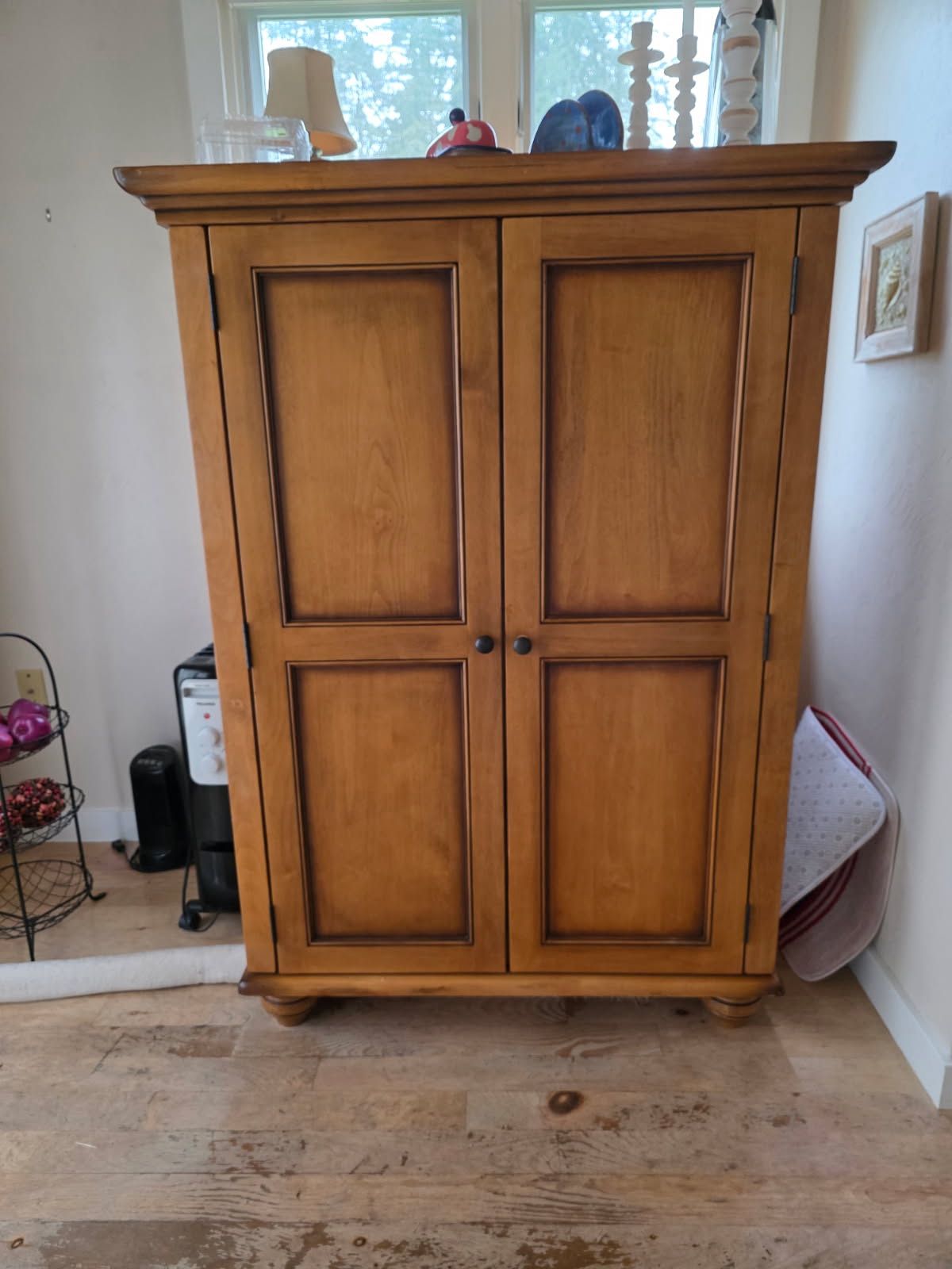 Solid wood storage cabinet 