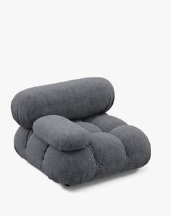 LOW PRICE MOVING- $2,800 + TAX + SHIPPING MARIO BELLINI LEFT FACING BOUCLE ICONIC COUCH