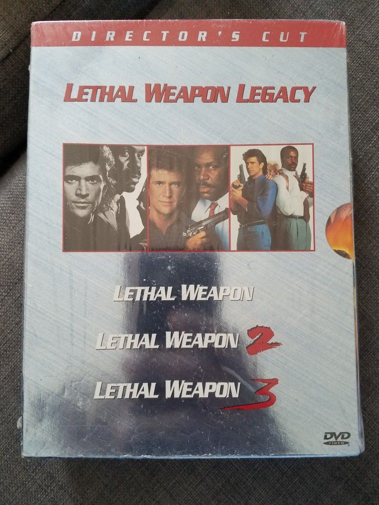 Lethal Weapon Legacy Movies 1,2,3 Dvd