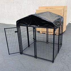 (New) $170 Heavy Duty Dog Kennel Crate with Cover Pet Playpen 4x4x4.5ft