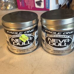 2 cans Eagle One Nevr-Dull Wadding Polish