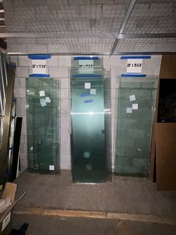 Frameless Glass Shower Doors – 🚨 MUST GO TODAY! 🚨 20+ LARGE GLASS DOORS/PANELS – CHEAP!