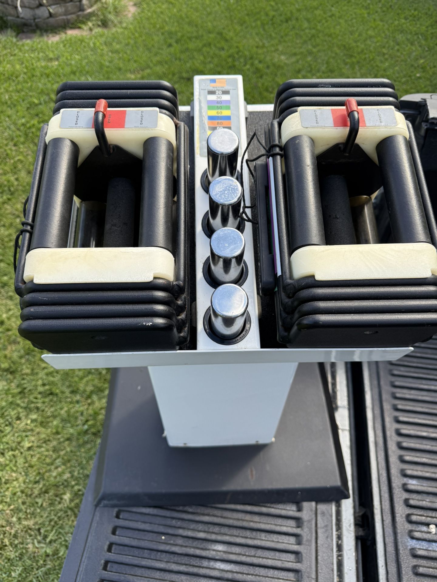 PowerBlock Elite Adjustable Dumbbell Set With Stand- Expandable 