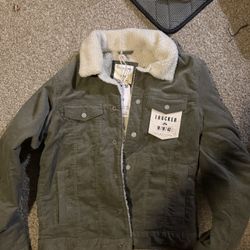Green Corduroy, Sherpa Jacket