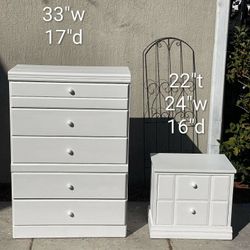 5 Drawer Chest Dresser & Nightstand Set