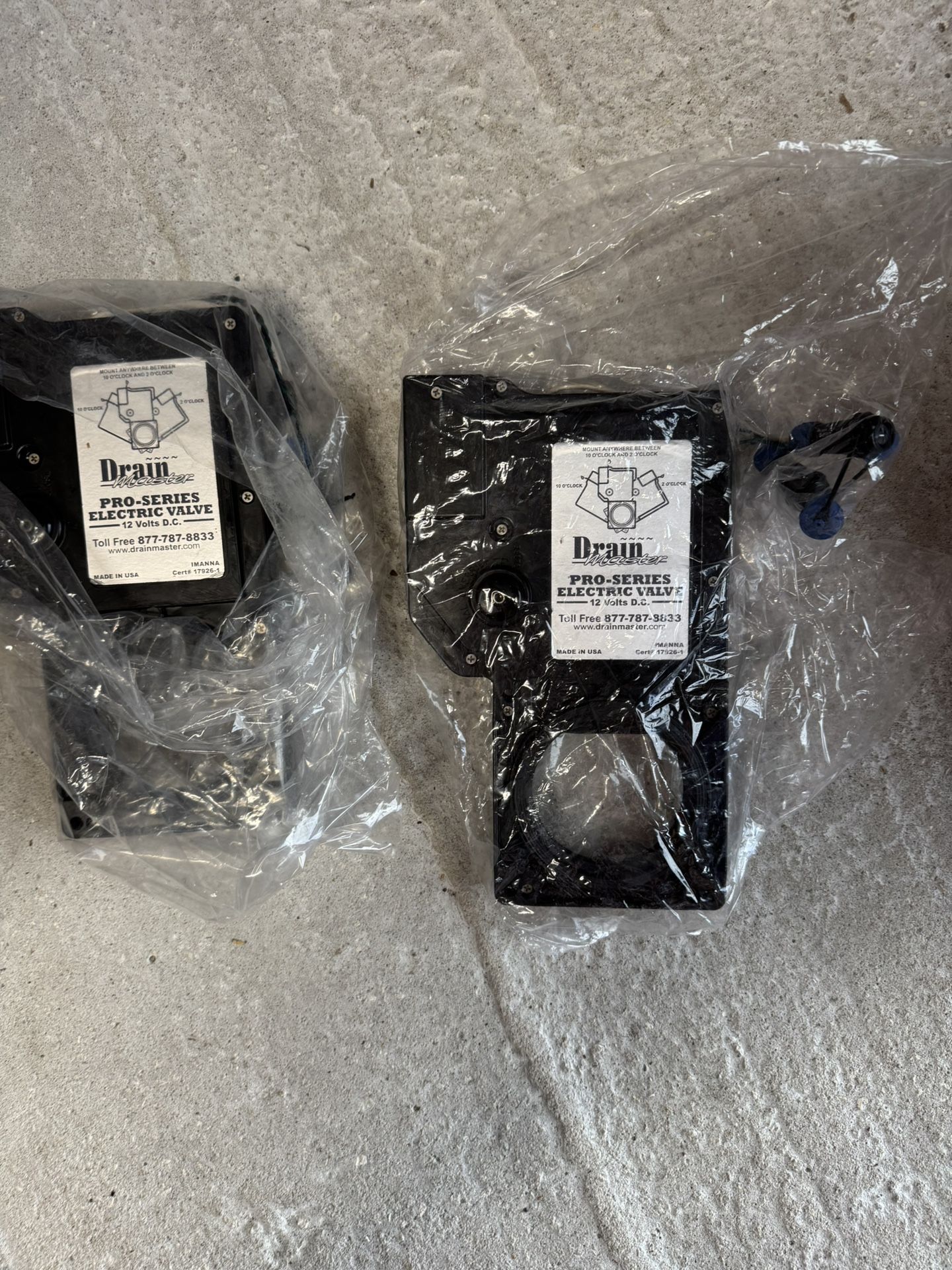 Drain master Electric Valves