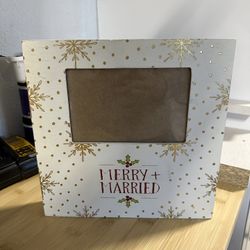 Merry & Married Picture Frame
