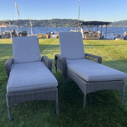 Rattan Chase Lounge Chairs 