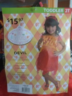 Devil toddler size 2t Halloween costume