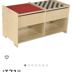 Lego Build-N-Play Table with Checkerboard