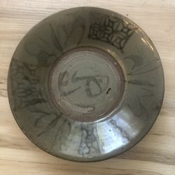 8 Inch Chinese Plate Pottery “country” Ching Dynasty K’ang Hai Early 18c Style Provenance Del Mar Antique Show 