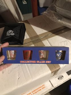 NYY shot glass set
