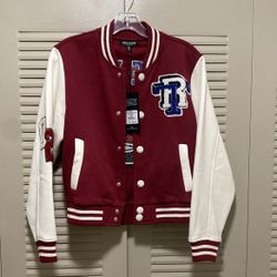 True Religion XS Fleece Varsity Jacket