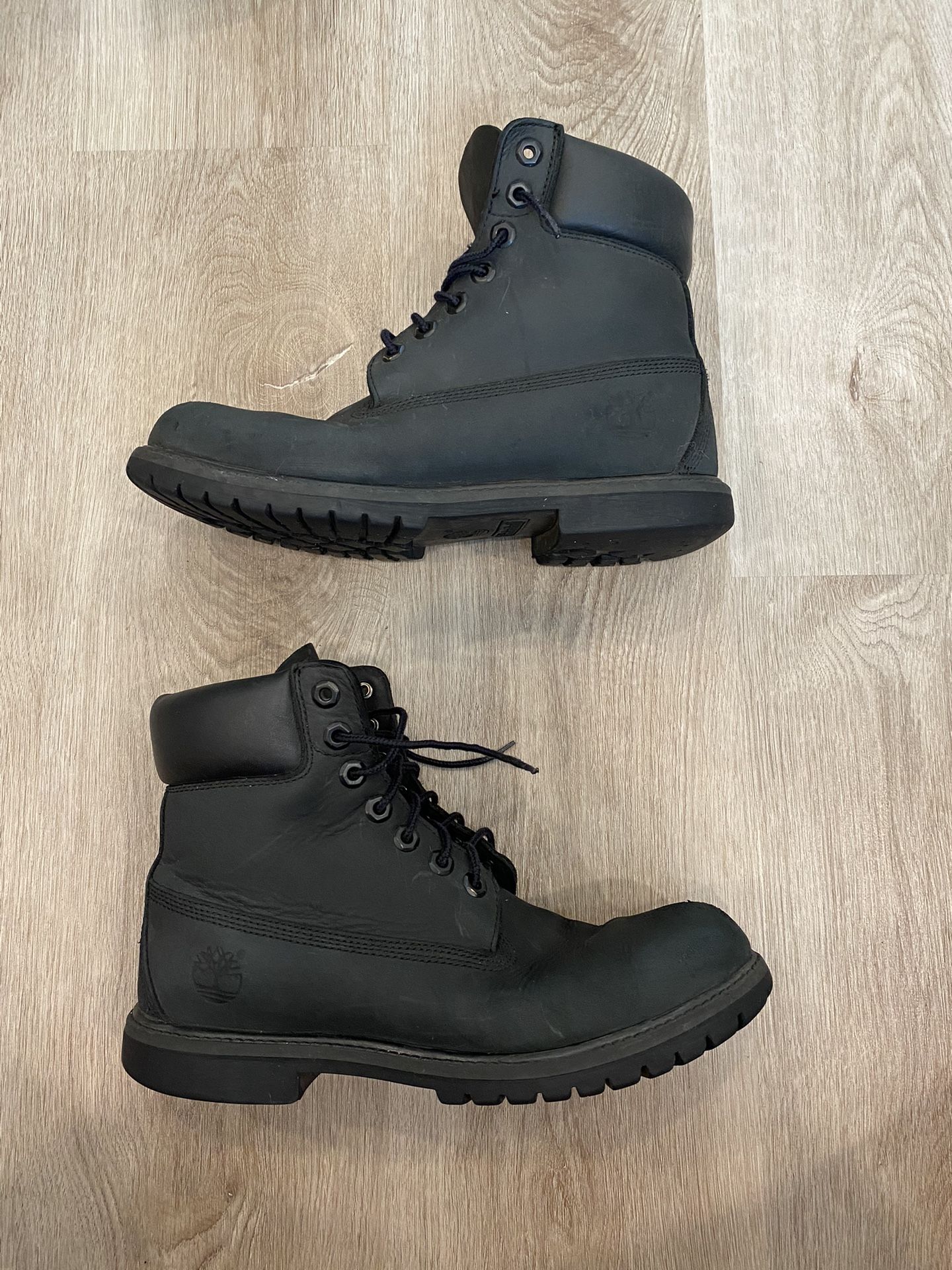 Timberland Black Boots Size 8m
