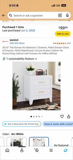 White dresser night stand qty 2