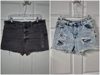 Free People/ Great Smoky Denim Shorts LARGE