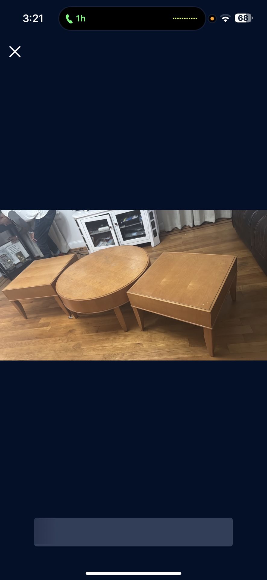 3 Wooden Tables