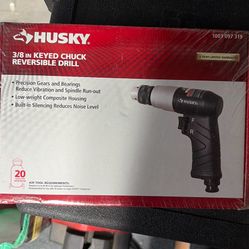 Husky 3/8” Keyed Chuck Reversible Drill 