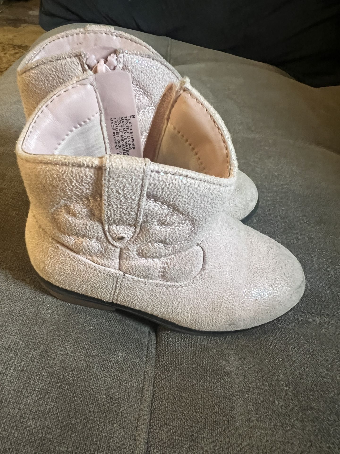 Cat & Jack Pink Boots Girls Size 9