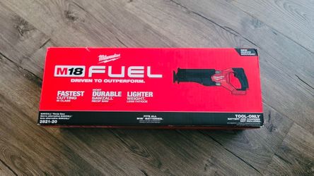 New Milwaukee M18 FUEL 18V Brushless Cordless Reciprocating Saw (Tool-Only). $160