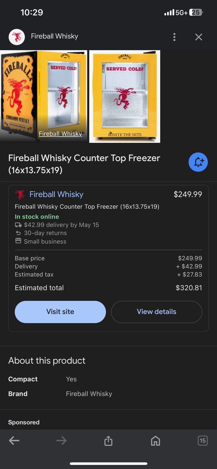 Fireball Mini Fridge