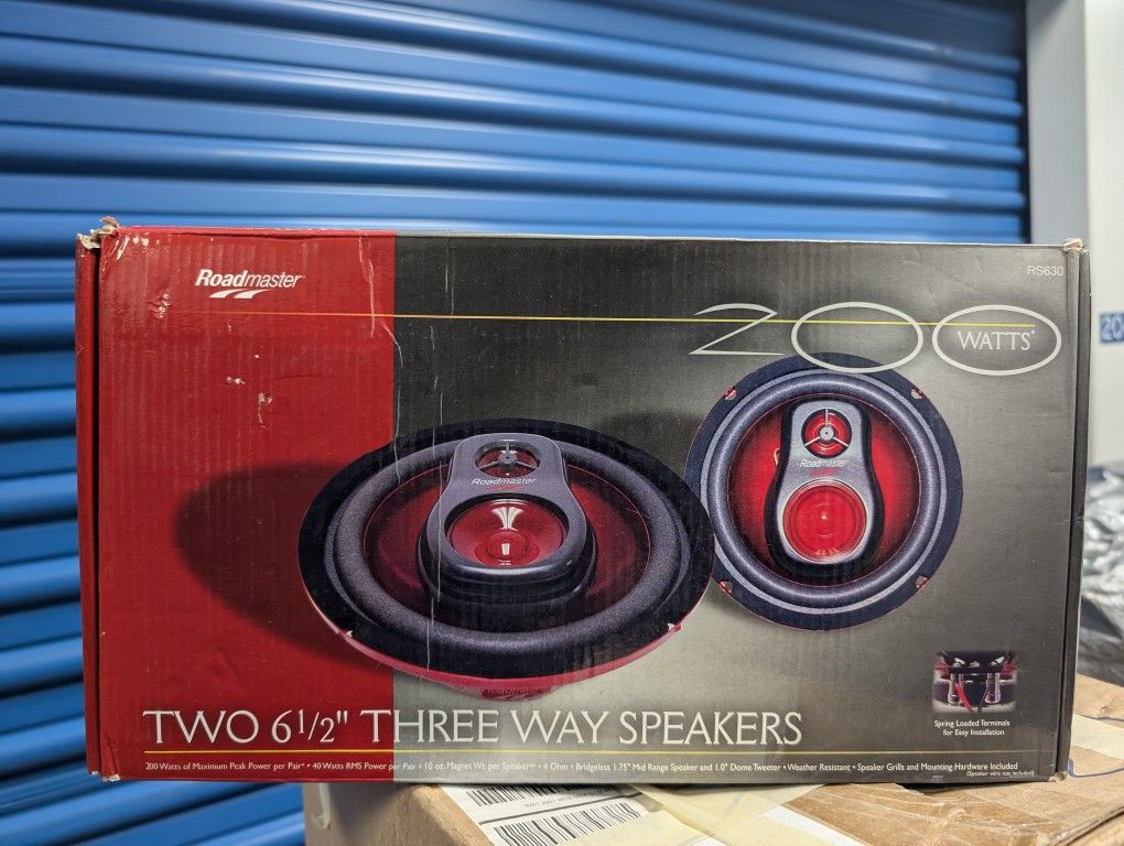 Roadmaster TWO 61/2" THREE WAY SPEAKERS