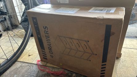 4 drawer metal frame with cloth drawers
