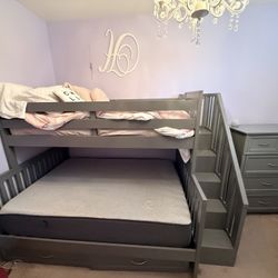 Bunk Bed With Stairs And Storage With Matching Dresser
