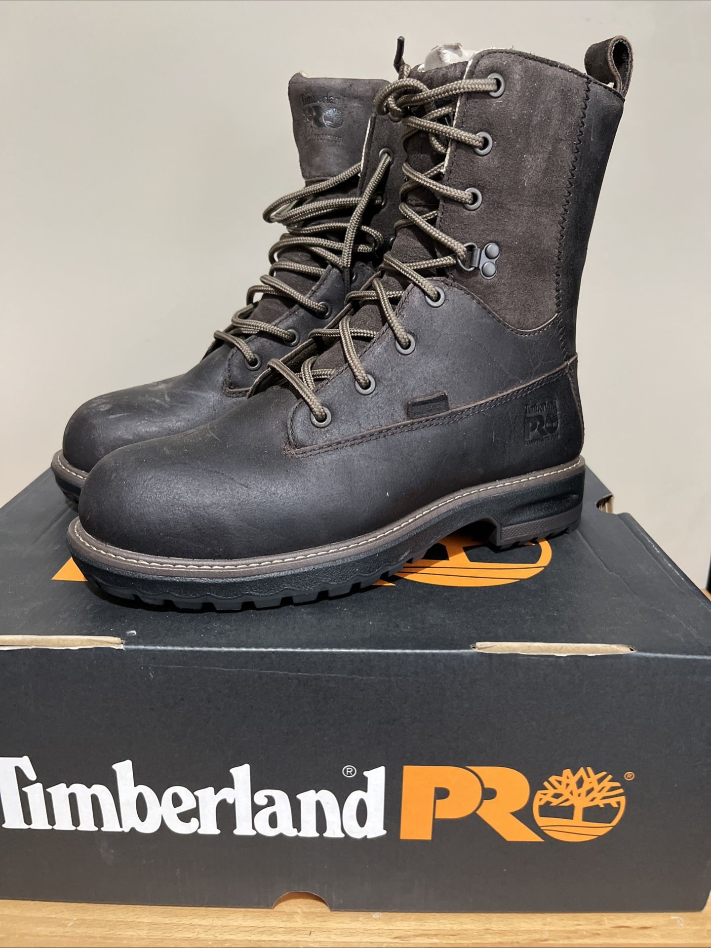 Timberland Pro Women's Hightower 6" Boot Size 7, Brown Alloy Toe, Work Boot