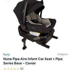 Nuna Car Seat And base $50 Great Price-Smoke free, Pet free,  And Clean