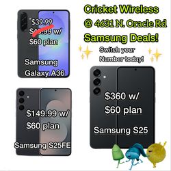 Samsung Deals At Newly Relocated Cricket Wireless at 4631 N. Oracle Rd, 85705!😊