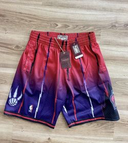 NBA Shorts MITCHELL & NESS TORONTO RAPTORS FADEAWAY SWINGMAN SHORTS AUTHENTIC 