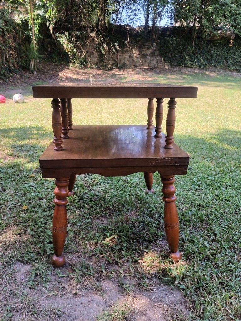 Solid Wood Accent/Side Table For Sale