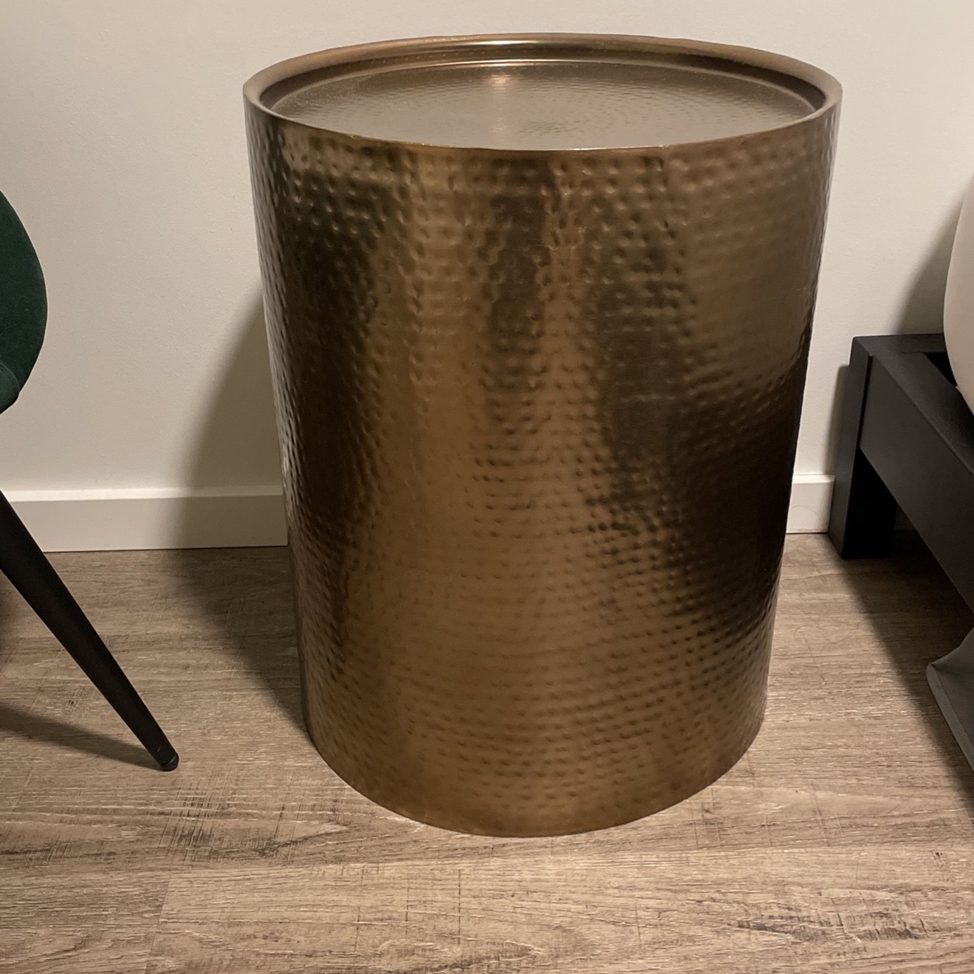 Cylinder Drum Accent Table