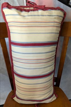 Vintage Ralph Loren strip casablanca bolster pillow in pristine condition