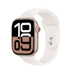 Apple Watch Series 10 (GPS+LTE) 46MM Rose Gold Aluminum Case Light Blush Sport