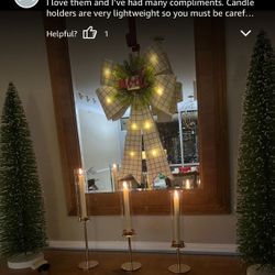 Gold Candle Holders Set of 3 for Glass Taper Candle Holders,Hurricane Candlestick Holder for Wedding, Dinning, Party Decorative, Home Decor, Anniversa