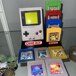 Nintendo Game Boy Gameboy Original DMG-01 Needs New Batteries  W 9 Games