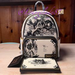 NWT We're All Mad Here Backpack Alice In Wonderland Exclusive Loungefly Set  for Sale in Iuka, MS - OfferUp