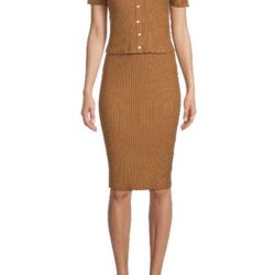 Women’s Clothes - Beautiful 2 Piece Dress Knit Top Bottom Set 