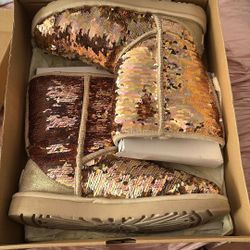 Pink Sequin Uggs