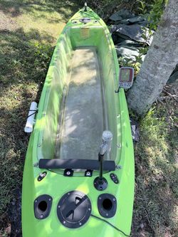 Kayak with clear bottom