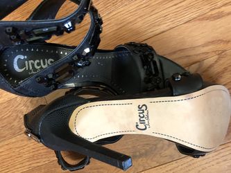 Circus: Black Gemmed Heels