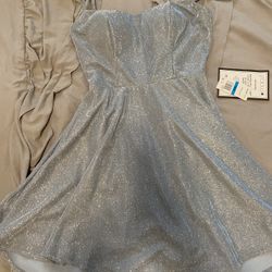 New Light Blue Dress Size L