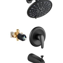Tub shower faucet set