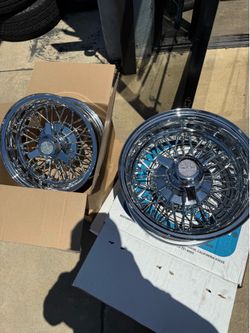 New USA made 14x6 wire wheels