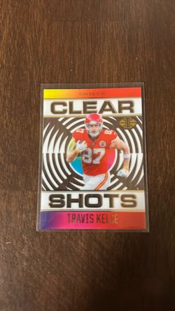 Travis Kelce Clear Shots Football Card