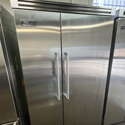 Viking 48”Wide Built In Stainless Steel Side By Side Refrigerator 