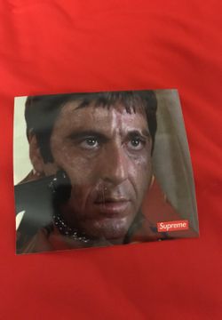 Supreme Scarface sticker fw17
