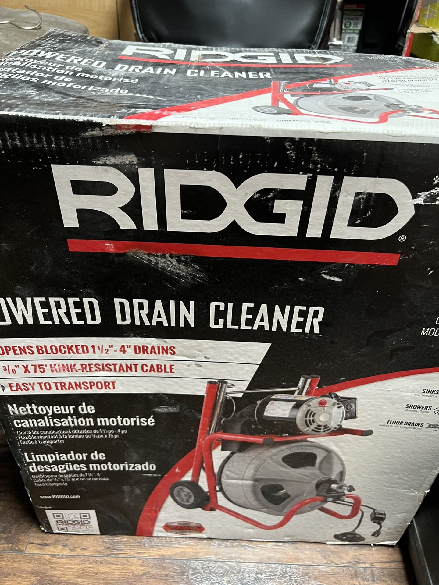 powered drain cleaner